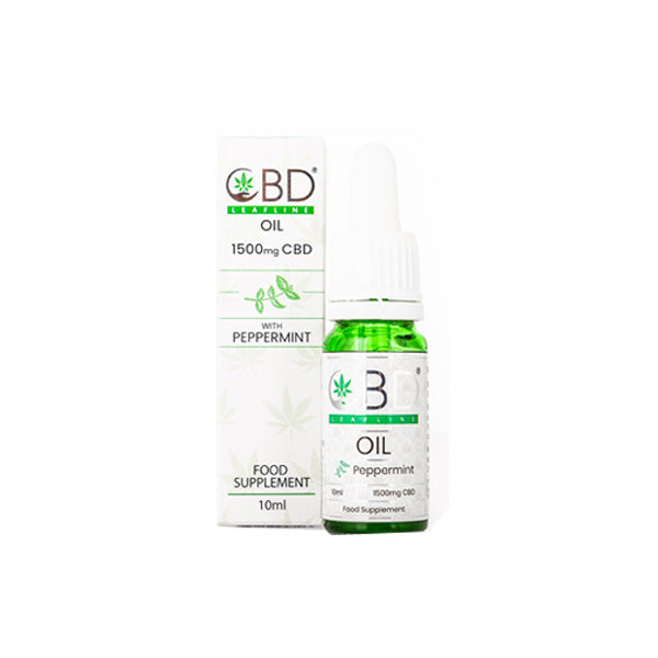 CBD Leafline 1500mg CBD Food Supplement Oil 10ml