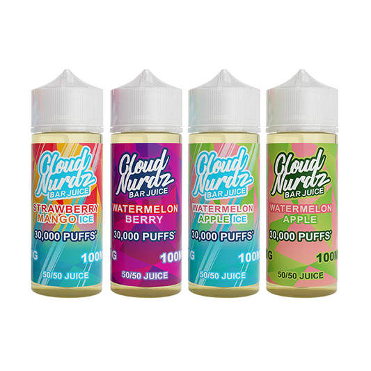 0mg Cloud Nurdz Bar Juice 100ml Shortfill (50VG/50PG)