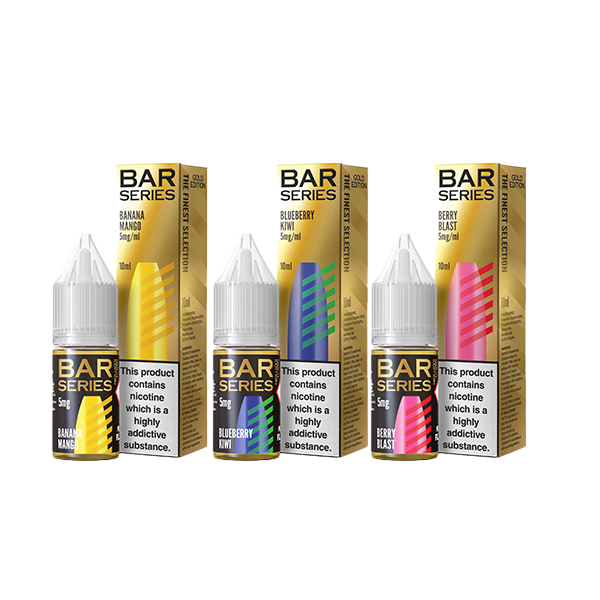 5mg Bar Series Gold Edition 10ml Nic Salt (50VG/50PG)