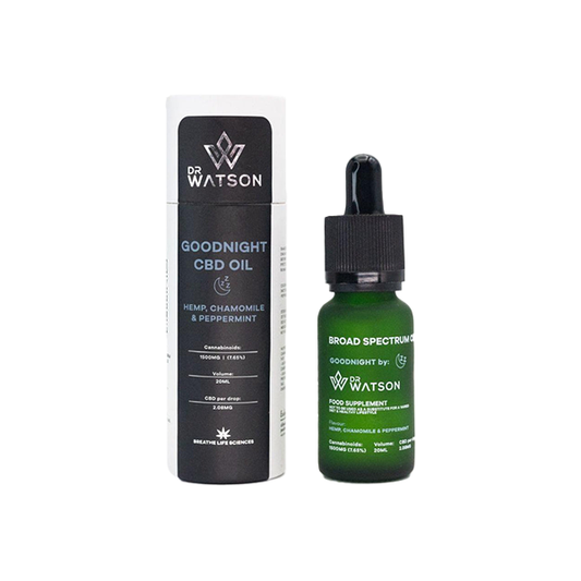 Dr Watson 1500mg Broad-Spectrum Goodnight CBD Oil 20ml