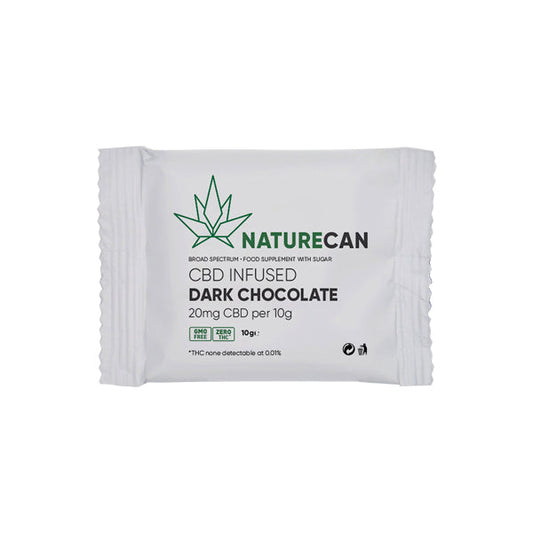 Naturecan 20mg CBD Infused Dark Chocolate 10g