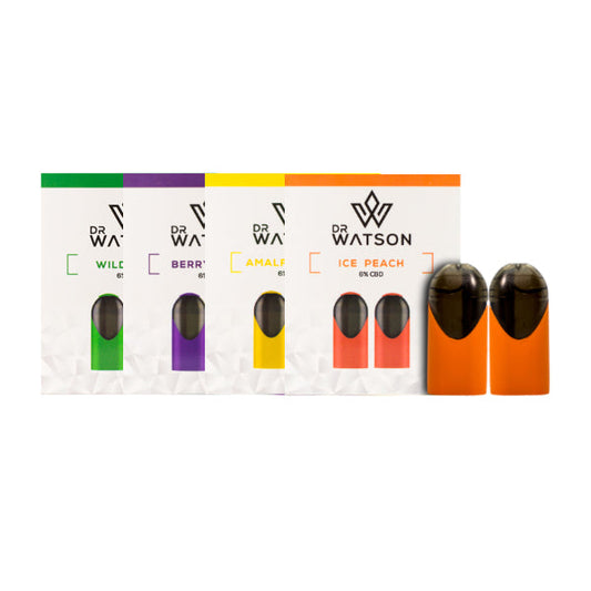 Dr Watson 120mg CBD Vape Kit Pods x 2