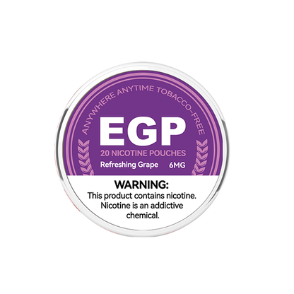 6mg EGP Nicotine Pouches - 20 Pouches (Buy 1 Get 1 Free)