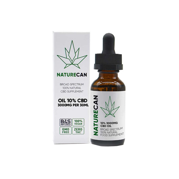 Naturecan 10% 3000mg CBD Broad Spectrum MCT Oil 30ml