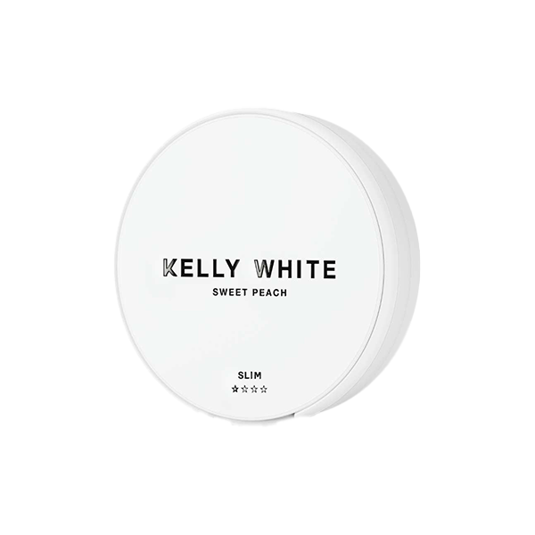 8mg Kelly White Slim Medium Sweet Peach Nicotine Pouches - 20 Pouches