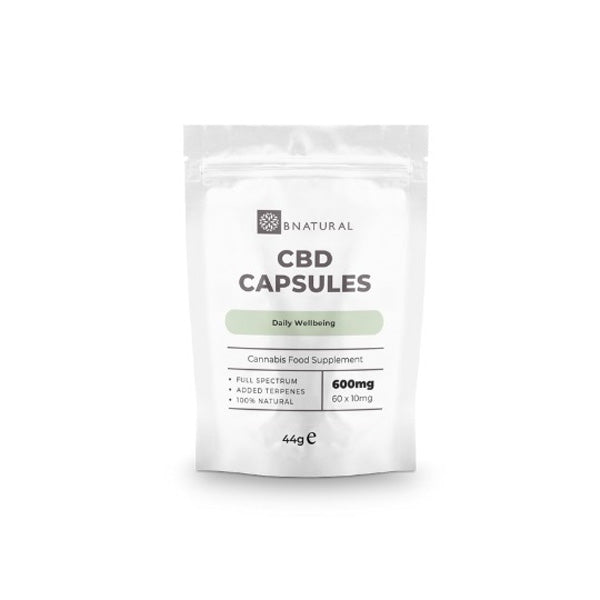 Bnatural 600mg CBD Vegan Capsules - 60 Caps