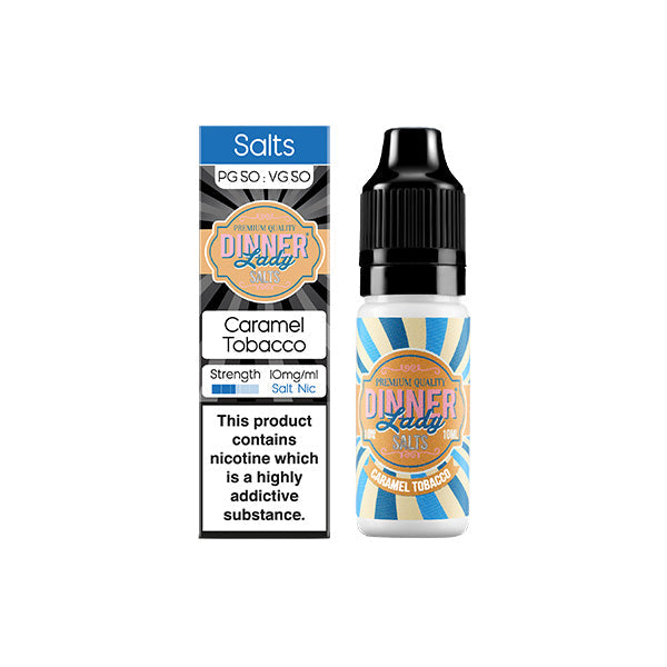 10mg Dinner Lady Tobacco Salts 10ml Nic Salts (50VG/50PG)