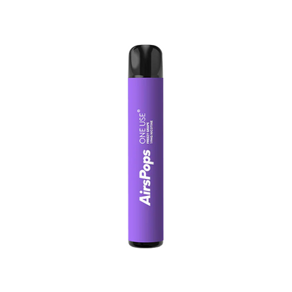 19mg AirsPops By AIRSCREAM One Use Disposable Vape Device 800 Puffs