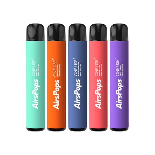 19mg AirsPops By AIRSCREAM One Use Disposable Vape Device 800 Puffs