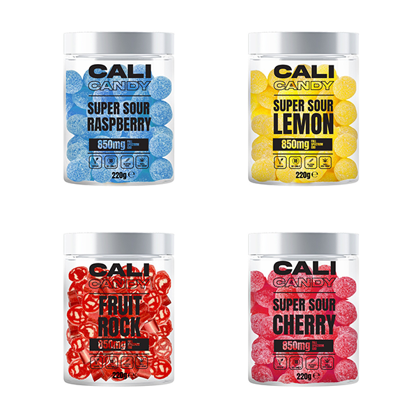 CALI CANDY 850mg Full Spectrum CBD Vegan Sweets (Small) - 10 Flavours