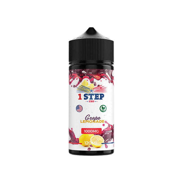 1 Step CBD 1000mg CBD E-liquid 120ml (BUY 1 GET 1 FREE)