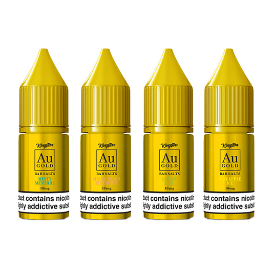 10mg AU Gold By Kingston Nic Salt 10ml (60VG/40PG)