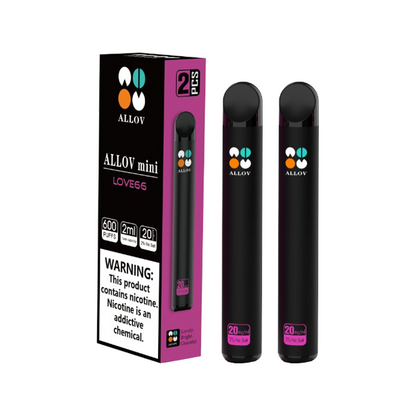 20mg Allov Mini Disposable Vape Device Twin Pack 1200 Puffs