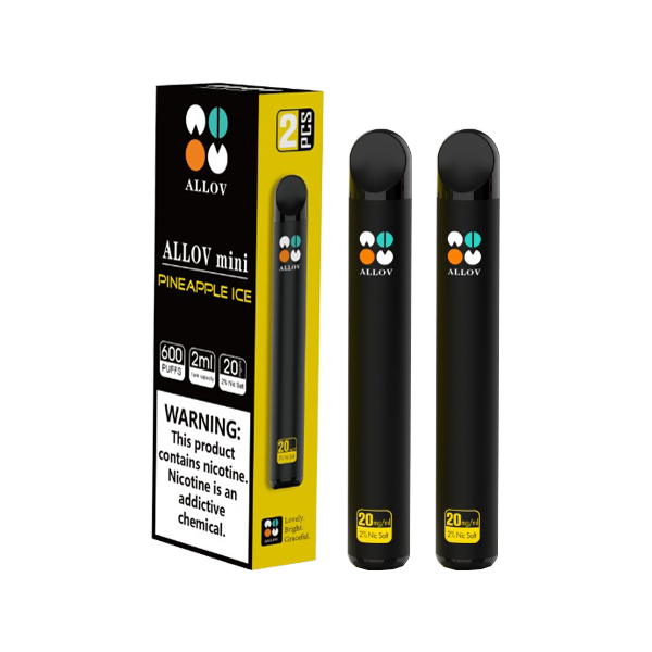 20mg Allov Mini Disposable Vape Device Twin Pack 1200 Puffs