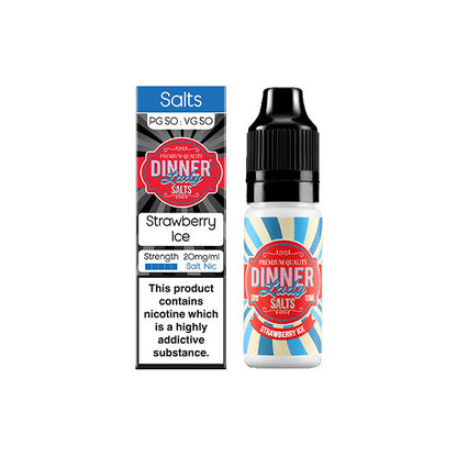 20mg Dinner Lady Ice Salts 10ml Nic Salts (50VG/50PG)