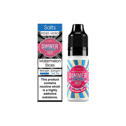 20mg Dinner Lady Sweets Salts 10ml Nic Salts (50VG/50PG)