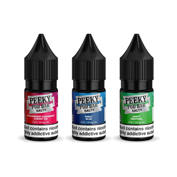 20mg Peeky Blenders Pod Bar 10ml Bar Salts (50VG/50PG)