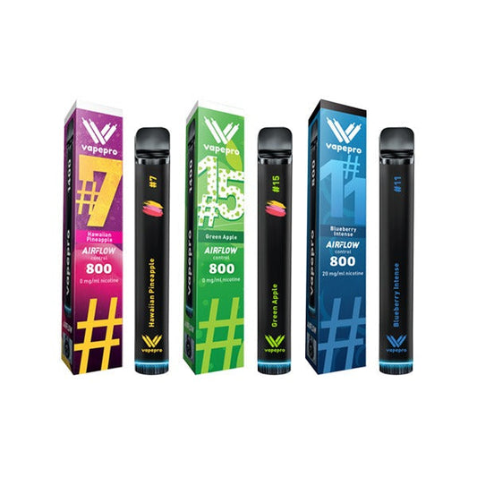 20mg Vapepro Disposable Vape Device 800 Puffs