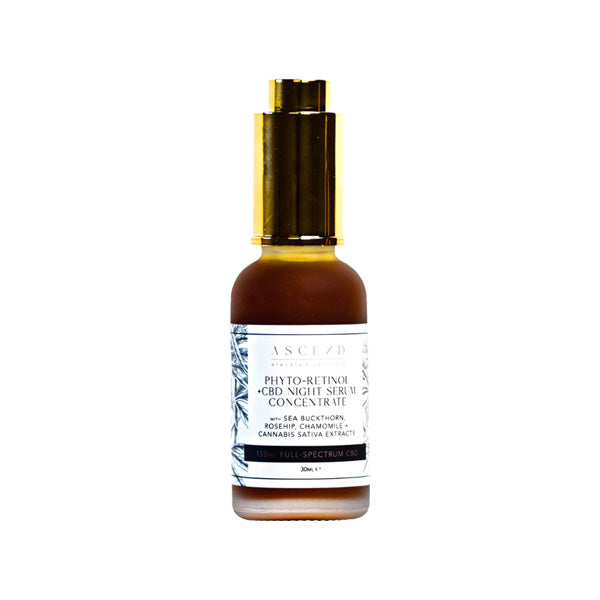 Ascend 150mg CBD Phyto-Retinol Night Serum - 30ml