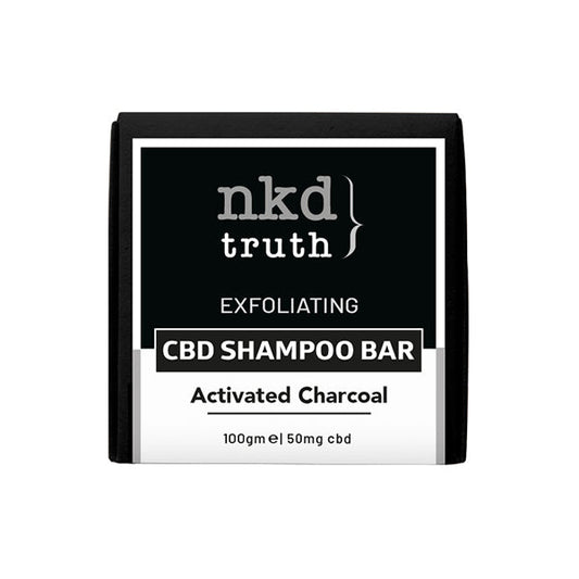 NKD 50mg CBD Activated Charcoal Shampoo Bar 100g