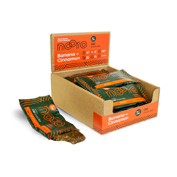 Nooro 25mg CBD Banana & Cinnamon CBD Oat Bar - 45g (BUY 1 GET 1 FREE)