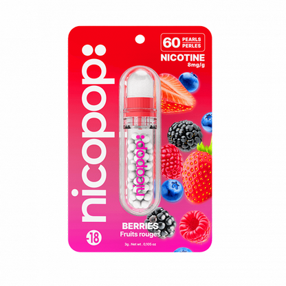 Nicopop 8mg Nicotine Pearls - 60 Pearls