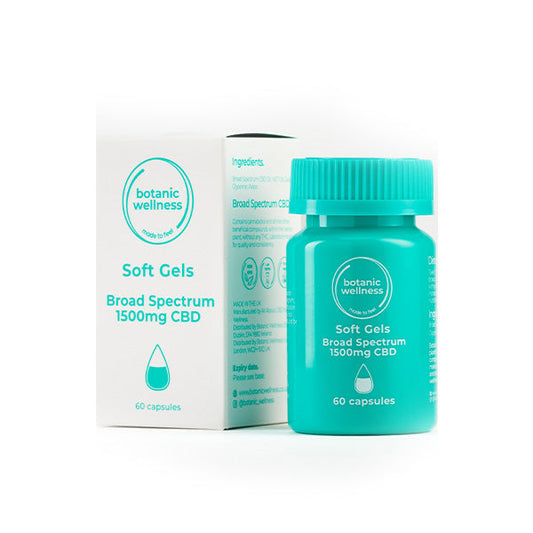 Botanic Wellness 1500mg CBD Soft Gel Capsules - 60 Caps