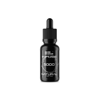 CBD Asylum Infuse 5000mg CBD Natural Oil - 30ml (BUY 1 GET 2 FREE)