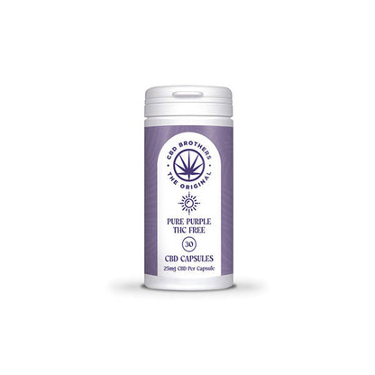 CBD Brothers Pure Purple 750mg CBD Vegan Capsules - 30 Caps