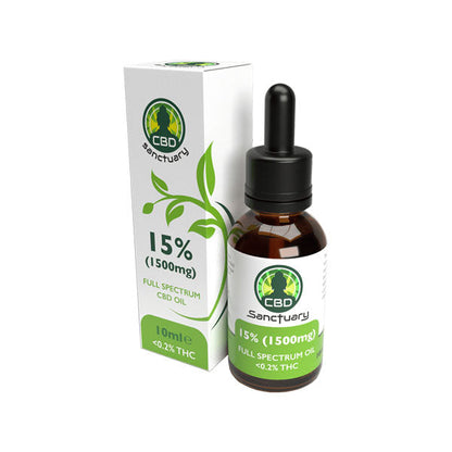 CBD Sanctuary 1500mg CBD Full Spectrum Oil - 10ml