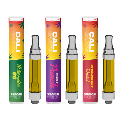 CALI CARTS 500mg CBD Vape Cartridge - Terpene Flavoured