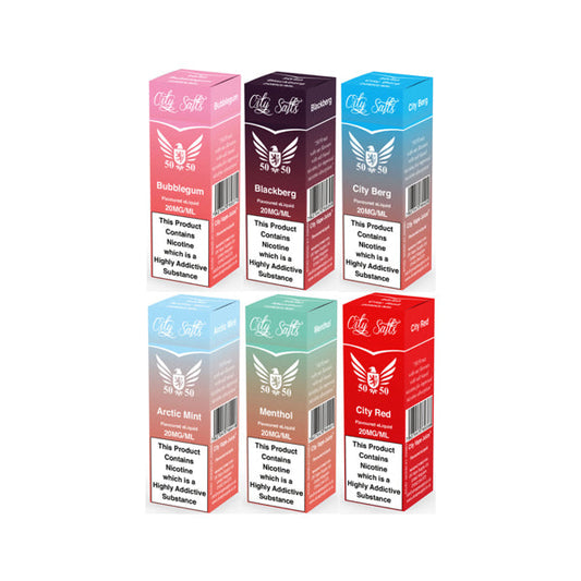 20MG City Vape Flavoured Nic Salt (50VG/50PG)