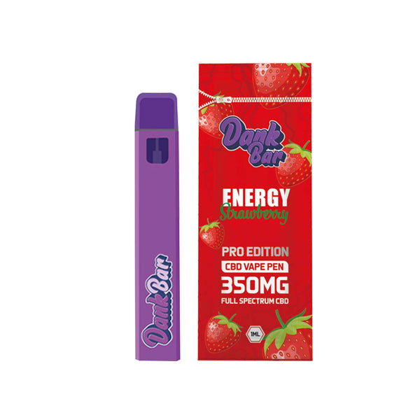 Dank Bar Pro Edition 350mg Full Spectrum CBD Vape Disposable by Purple Dank - 12 flavours (BUY 1 GET 1 FREE)