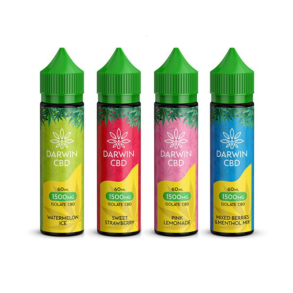 Darwin 1500mg CBD Isolate E-Liquid 60ml (BUY 1 GET 1 FREE)