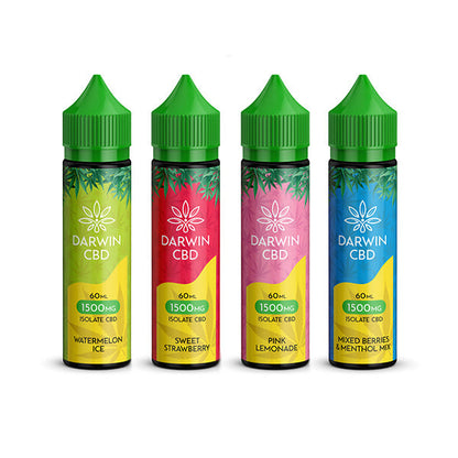 Darwin 1500mg CBD Isolate E-Liquid 60ml (BUY 1 GET 1 FREE)