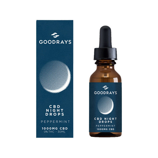 Goodrays 1000mg CBD Peppermint Night Drops - 30ml