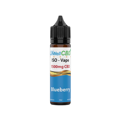 LVWell CBD Iso-Vape 1500mg CBD E-liquid 50ml (50VG/50PG)