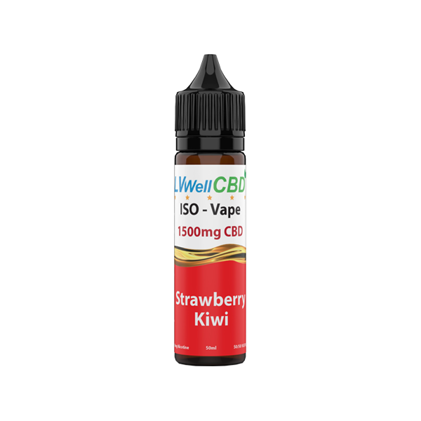 LVWell CBD Iso-Vape 1500mg CBD E-liquid 50ml (50VG/50PG)