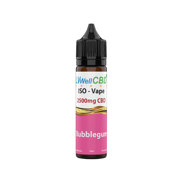 LVWell CBD Iso-Vape 2500mg CBD E-liquid 50ml (50VG/50PG)