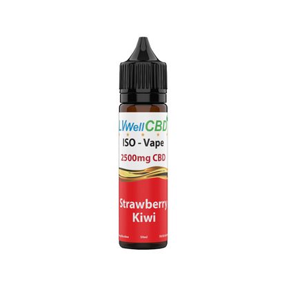 LVWell CBD Iso-Vape 2500mg CBD E-liquid 50ml (50VG/50PG)