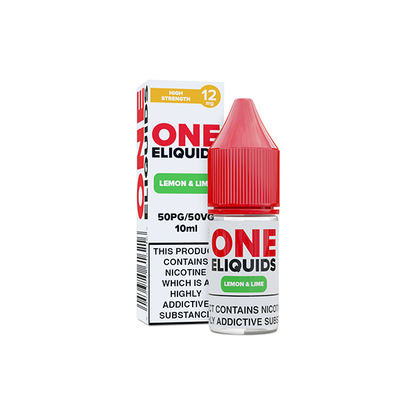 12mg One E-Liquids Flavoured Nicotine E-Liquid 10ml (50VG/50PG)