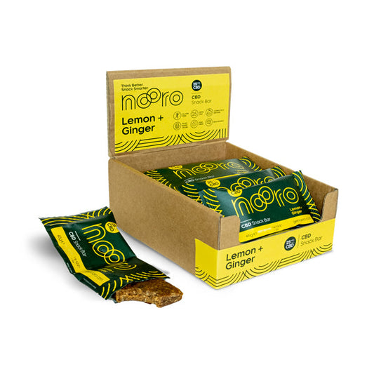 Nooro 25mg CBD Lemon & Ginger CBD Oat Bar - 45g (BUY 1 GET 1 FREE)