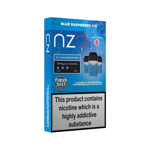 NZO 20mg Pukka Juice Salt Cartridges with Red Liquids Nic Salt (50VG/50PG)