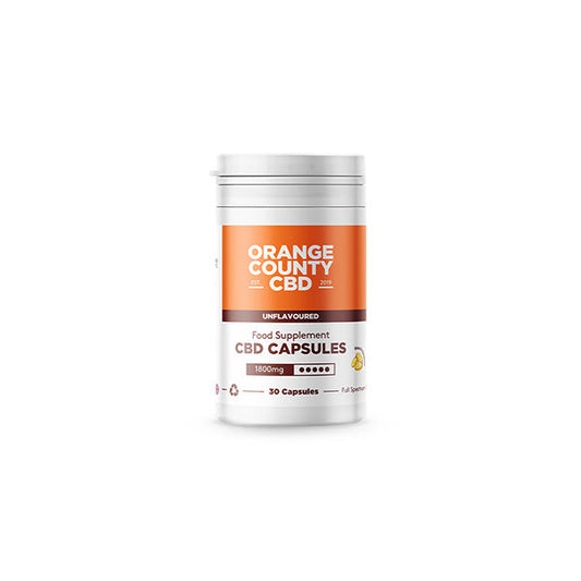 Orange County CBD 1800mg Full Spectrum CBD Capsules - 30 Caps