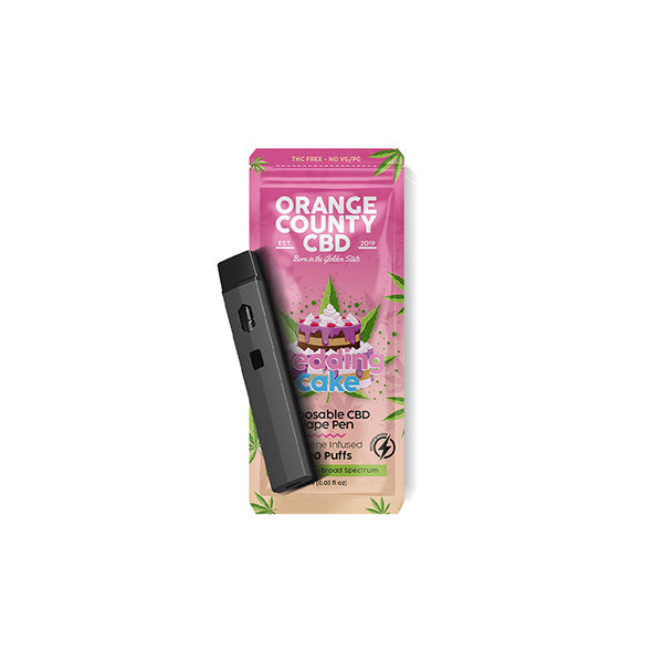 Orange County CBD 600mg CBD Disposable Vape - 1ml 700 Puffs ::Short Dated Stock::