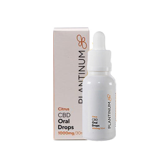 Plantinum CBD 1000mg CBD Citrus Oral Drops - 30ml