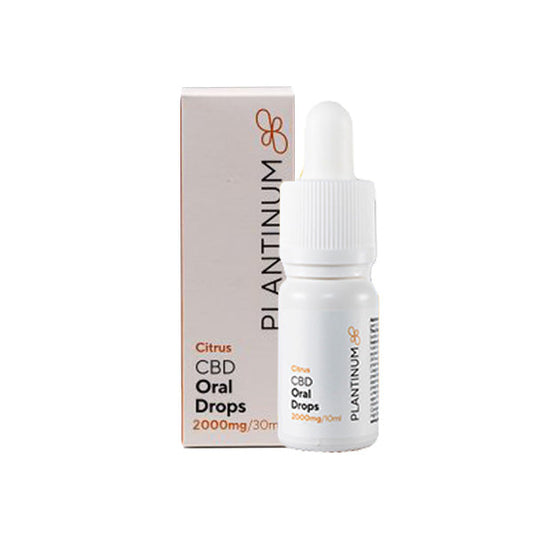 Plantinum CBD 2000mg CBD Citrus Oral Drops - 30ml