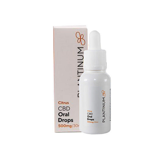 Plantinum CBD 500mg CBD Citrus Oral Drops - 30ml