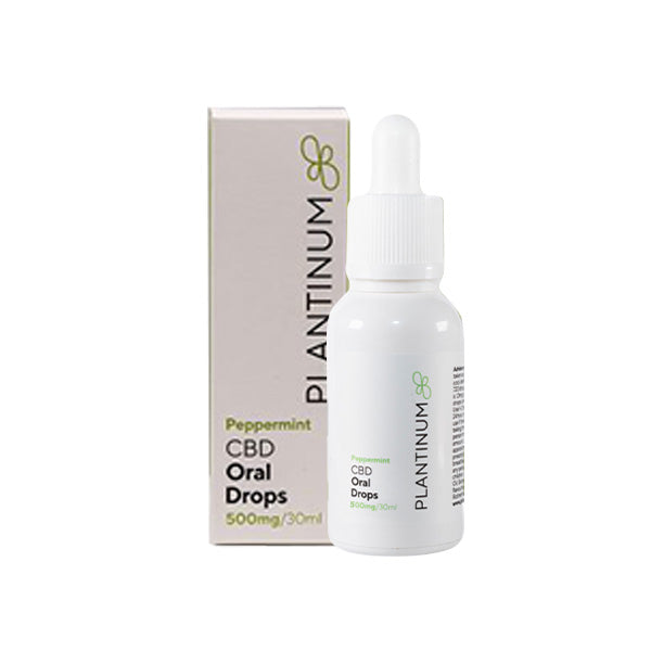 Plantinum CBD 500mg CBD Peppermint Oral Drops - 30ml