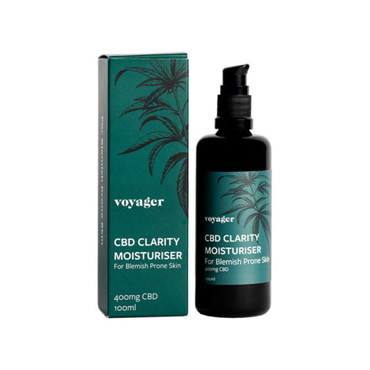 Voyager 400mg CBD Clarity Moisturiser - 100ml